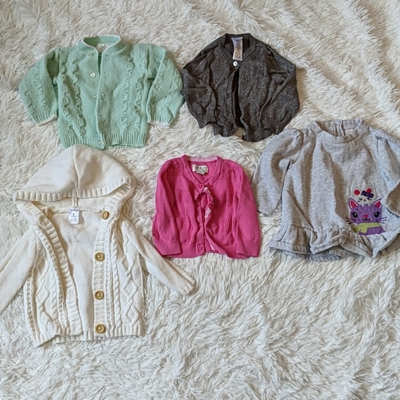 Carter's Other - ‼️BOGO‼️Lot of 5 Baby Girl Sweaters